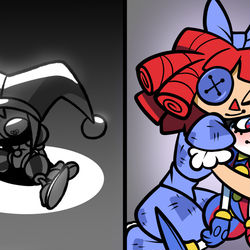 This is a pixiv picture whose title is Huggaddiction.