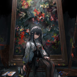 This is a pixiv picture whose title is 夾竹桃の花のように、鮮やかな毒がはじめた.