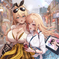 This is a pixiv picture whose title is 露菲×海梦.