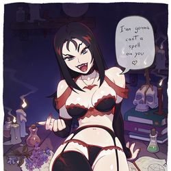 This is a pixiv picture whose title is Thorn from the Hex girls.