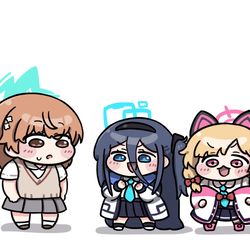 This is a pixiv picture whose title is モモイ見てください! うちの後輩です！ かわいいです!.