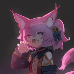 This is a pixiv picture whose title is 吃了你哦.