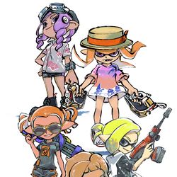 This is a pixiv picture whose title is フォロワーの皆様のイカタコ描いた.