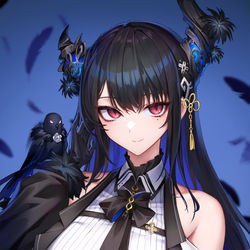 This is a pixiv picture whose title is Nerissa Ravencroft🎼🖤.