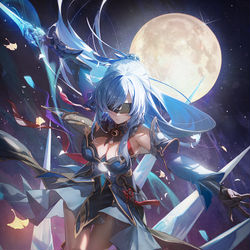 This is a pixiv picture whose title is 镜流 Jingliu.