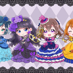 This is a pixiv picture whose title is デパプリ🎃マスカレード.