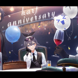 This is a pixiv picture whose title is スターレイル半周年イラスト.