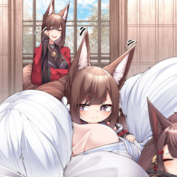 This is a pixiv picture whose title is もふもふ.