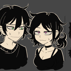 This is a pixiv picture whose title is watamote yandere timeline.