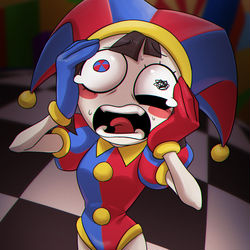 This is a pixiv picture whose title is Pomni.