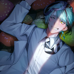 This is a pixiv picture whose title is 🍄.