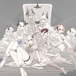 This is a pixiv picture whose title is 【线稿草图】挟魔王以令诸魔.
