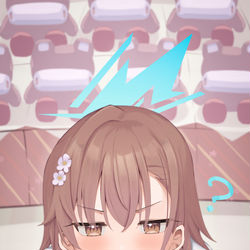 This is a pixiv picture whose title is ブルアカ御坂.