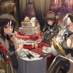 This is a pixiv picture whose title is NIKKE1stAnniversary.