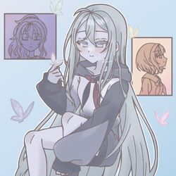 This is a pixiv picture whose title is ニーゴ.