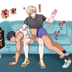 This is a pixiv picture whose title is お仕置き.