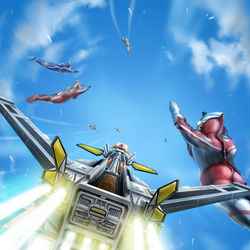This is a pixiv picture whose title is 飛翔.