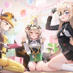 This is a pixiv picture whose title is NIKKE一周年.