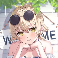 This is a pixiv picture whose title is 水着ヒムミ.
