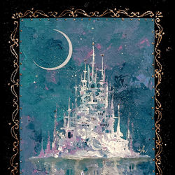 This is a pixiv picture whose title is --Moon castle--.