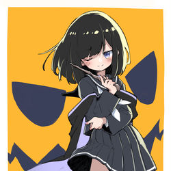 This is a pixiv picture whose title is 魔女っ娘ガール.