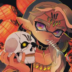 This is a pixiv picture whose title is 💀.