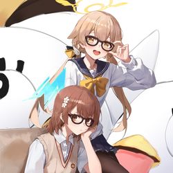 This is a pixiv picture whose title is 美琴＆ヒフミ.
