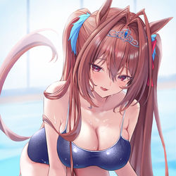 This is a pixiv picture whose title is スク水ダスカ.