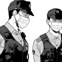 This is a pixiv picture whose title is お巡りさん！.