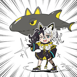 This is a pixiv picture whose title is クー・シー落書き.