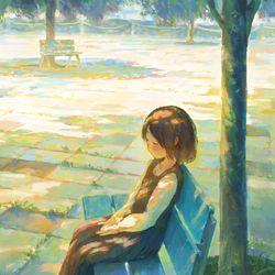 This is a pixiv picture whose title is うたたね.
