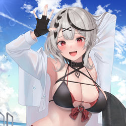 This is a pixiv picture whose title is オタクくん、お待たせ〜♡.