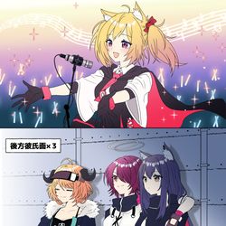 This is a pixiv picture whose title is ソラちゃんと愉快な仲間達.