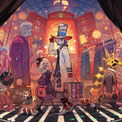 This is a pixiv picture whose title is 🎃Trick or Treat🎃.