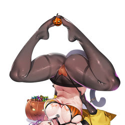 This is a pixiv picture whose title is Happy Halloween 🎃👻.