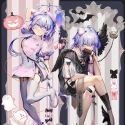This is a pixiv picture whose title is はっぴーはろうぃん.