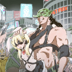 This is a pixiv picture whose title is ゴブリンのコスプレ.