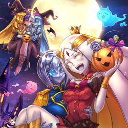 This is a pixiv picture whose title is Halloween 2023.