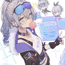 This is a pixiv picture whose title is 銀狼.