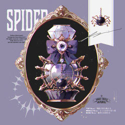 This is a pixiv picture whose title is 🕸/ MOKUMO.