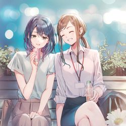 This is a pixiv picture whose title is 安達としまむら99.9.