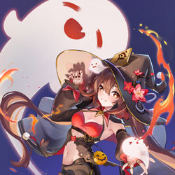 This is a pixiv picture whose title is 🎃👻Happy Halloween👻🎃.