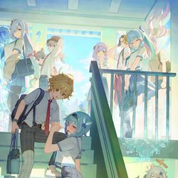 This is a pixiv picture whose title is 修羅場.