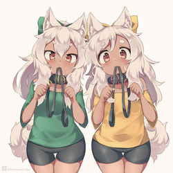 This is a pixiv picture whose title is 「お散歩いく？」.