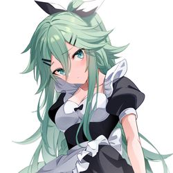 This is a pixiv picture whose title is メイド服山風.