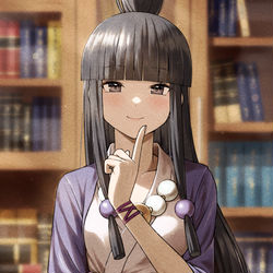 This is a pixiv picture whose title is 綾里真宵.