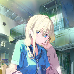 This is a pixiv picture whose title is 金髪ガールと放課後ライブラリ.