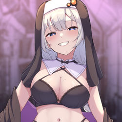 This is a pixiv picture whose title is シスターあかりがあらわれた！.