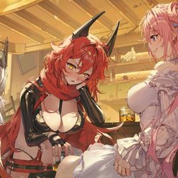 This is a pixiv picture whose title is NIKKE1stAnniversary.