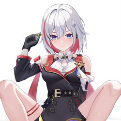 This is a pixiv picture whose title is 画了托帕和账账.